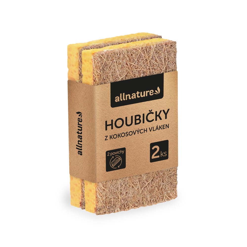 Allnature Houbičky z kokosových vláken 2 ks Allnature