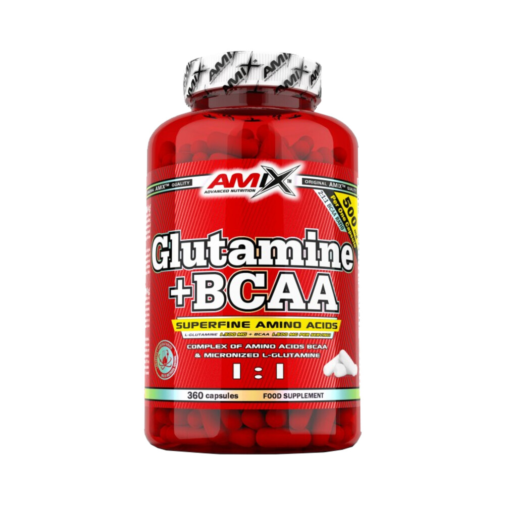 Amix Nutrition Glutamine + BCAA - 360 kapslí Amix Nutrition