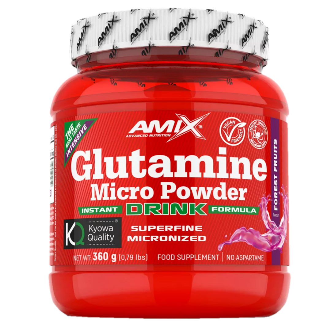 Amix Nutrition Glutamine Micro Powder Drink 360g - mango Amix Nutrition