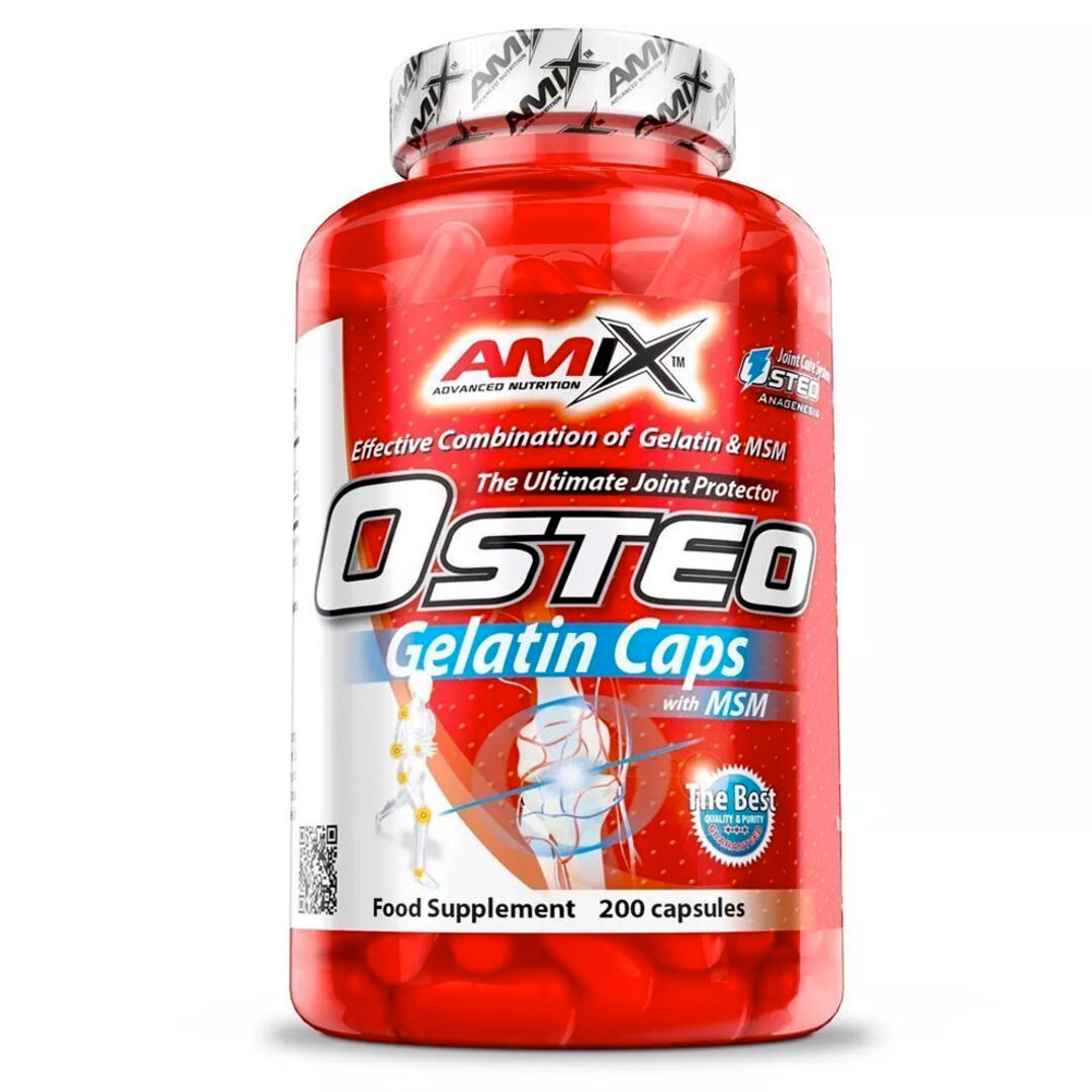 Amix Nutrition Osteo Gelatin + MSM - 200 kapslí Amix Nutrition