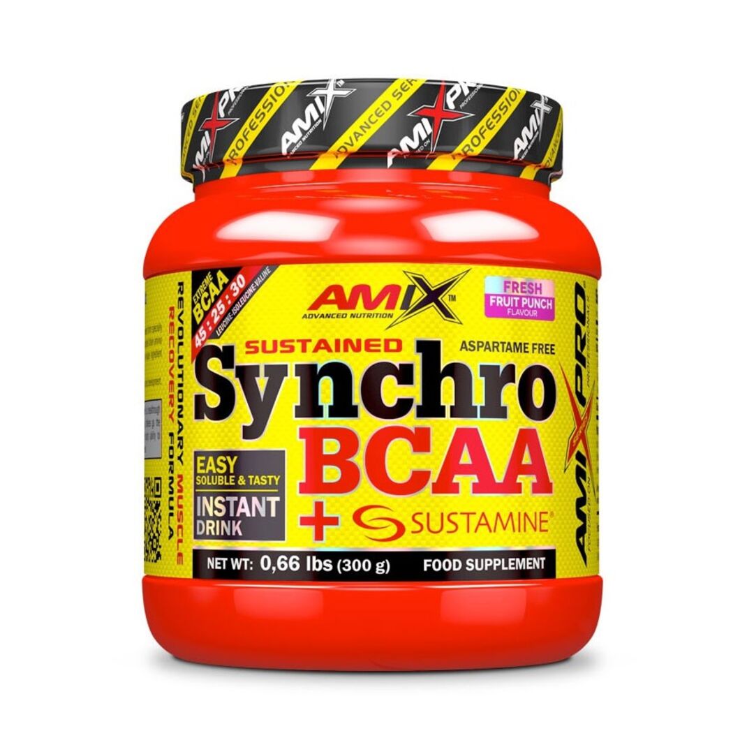 Amix Nutrition Synchro BCAA + Sustamine 300g - ovocný punč Amix Nutrition