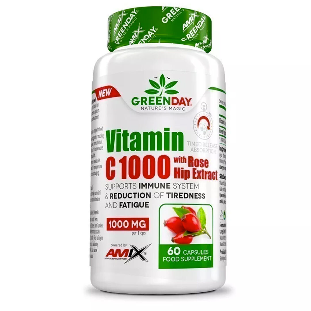 Amix Nutrition Vitamin C 1000 s extraktem z šípků - 60 kapslí Amix Nutrition