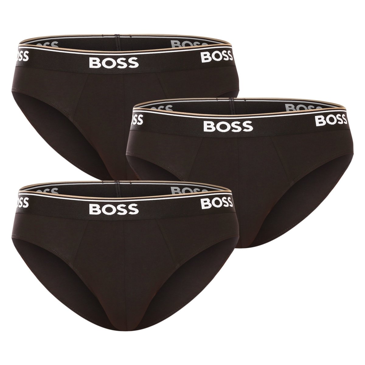 BOSS 3PACK pánské slipy černé (50475273 001) M BOSS