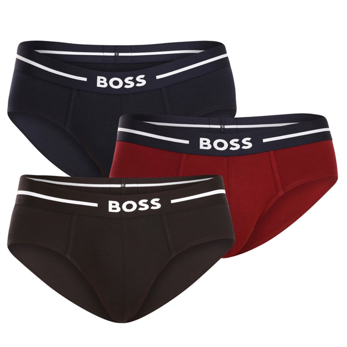 BOSS 3PACK pánské slipy vícebarevné (50499432 969) M BOSS