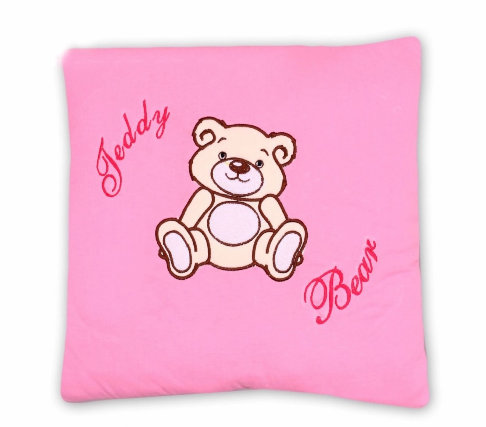 Baby Nellys Polštářek 40x40 Teddy Bear - sv. růžový Baby Nellys