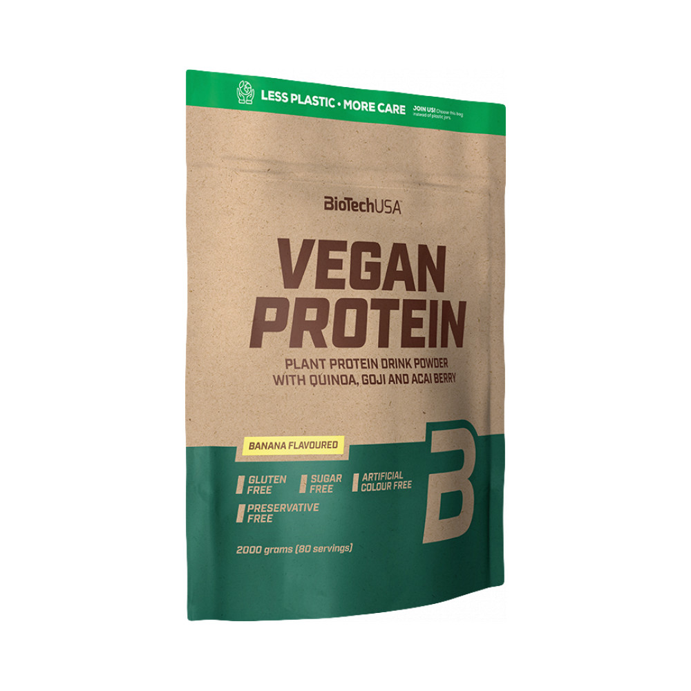 BioTech USA Vegan Protein 2000g - banán BioTech USA