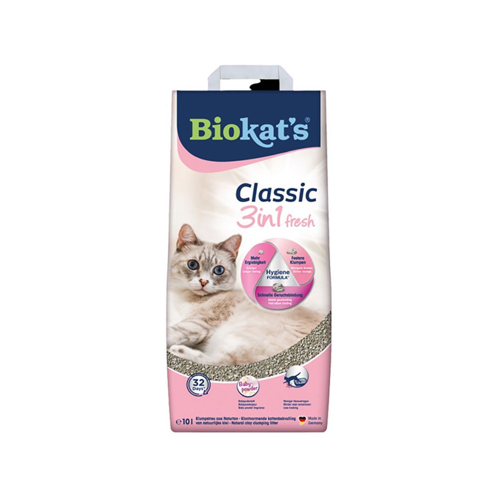 Biokats Podestýlka classic fresh 3in1 baby 10 l Biokats