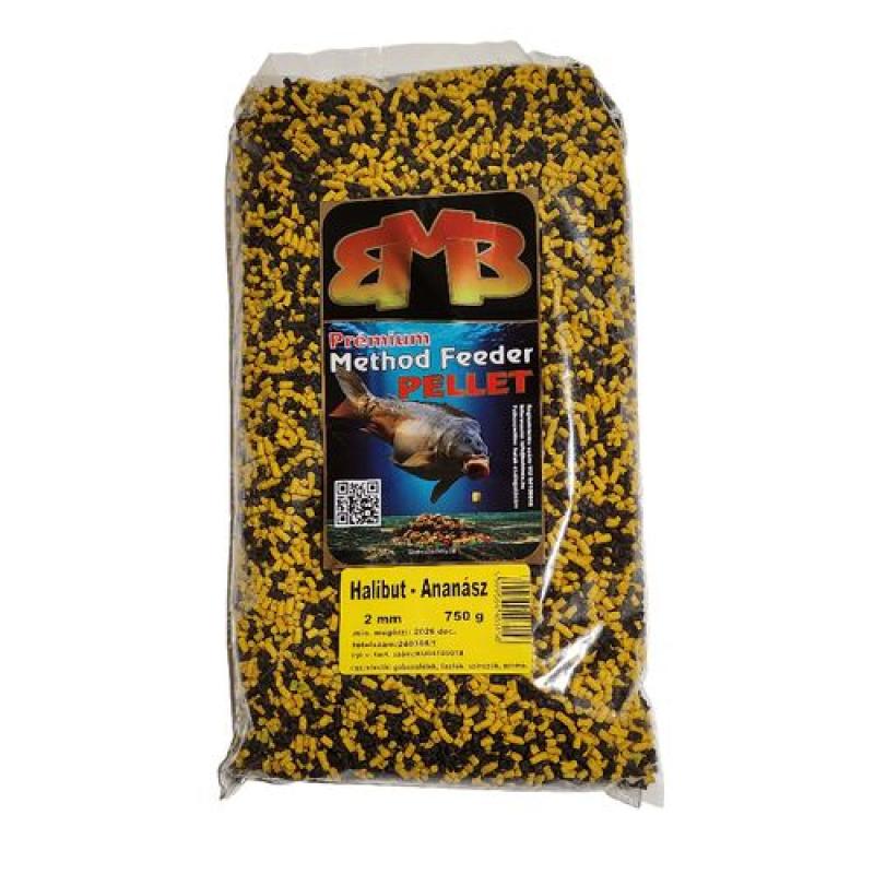 Buki MIX Premium Method Feeder pelety 2mm / 750g Halibut- ananas Buki