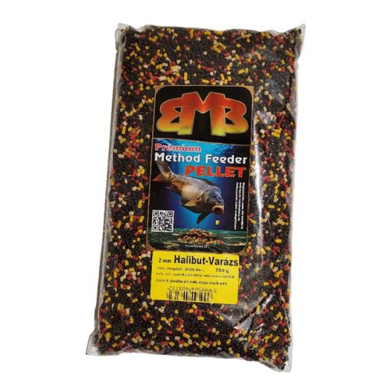 Buki MIX Premium Method Feeder pelety 2mm / 750g Halibut magic Buki