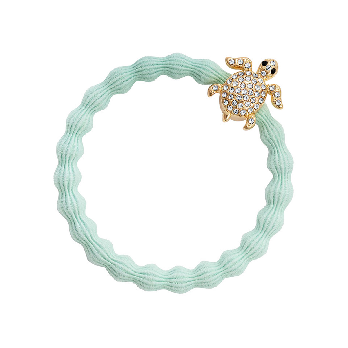 By Eloise London Gold Diamanté Turtle Mint (Mint) By Eloise London