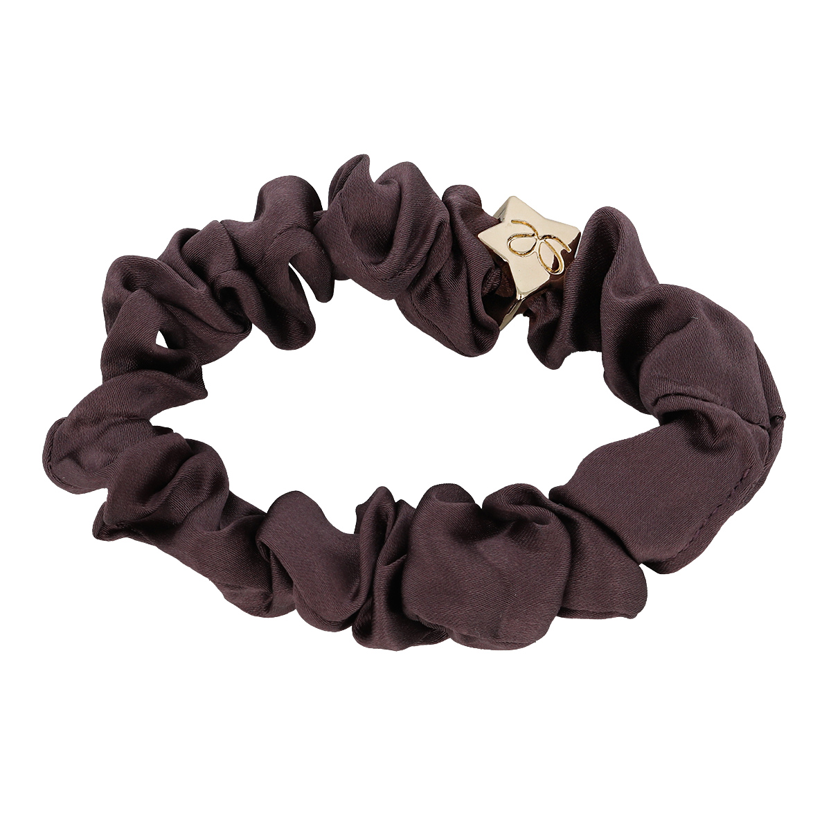 By Eloise London Gold Star Silk Scrunchie Mulberry (Mulbery) By Eloise London