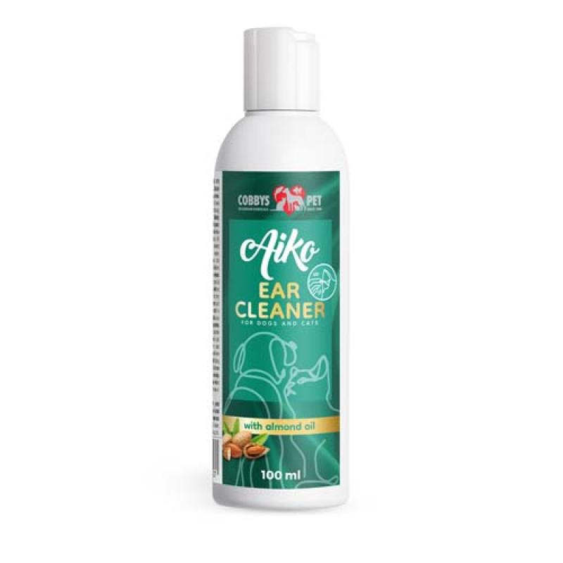 Cobbyspet AIKO EAR CLEANER WITH ALMOND OIL FOR DOGS AND CATS 100ml ušní kapky s mandlov? Cobbys Pet