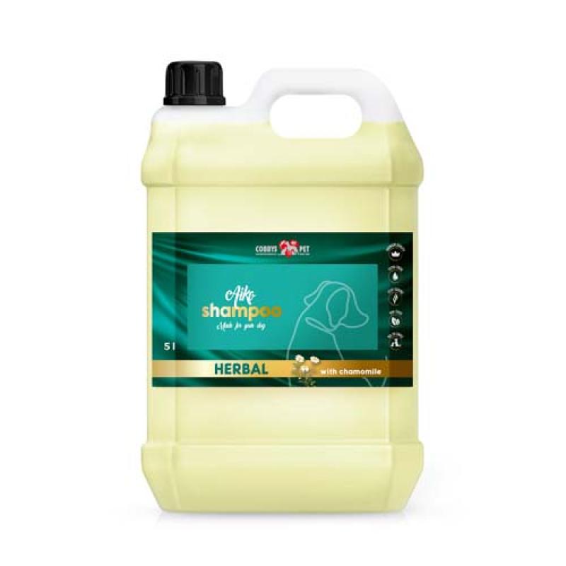 Cobbyspet AIKO HERBAL SHAMPOO WITH CHAMOMILE 5L šampon pro psy s heřmánkem Cobbys Pet