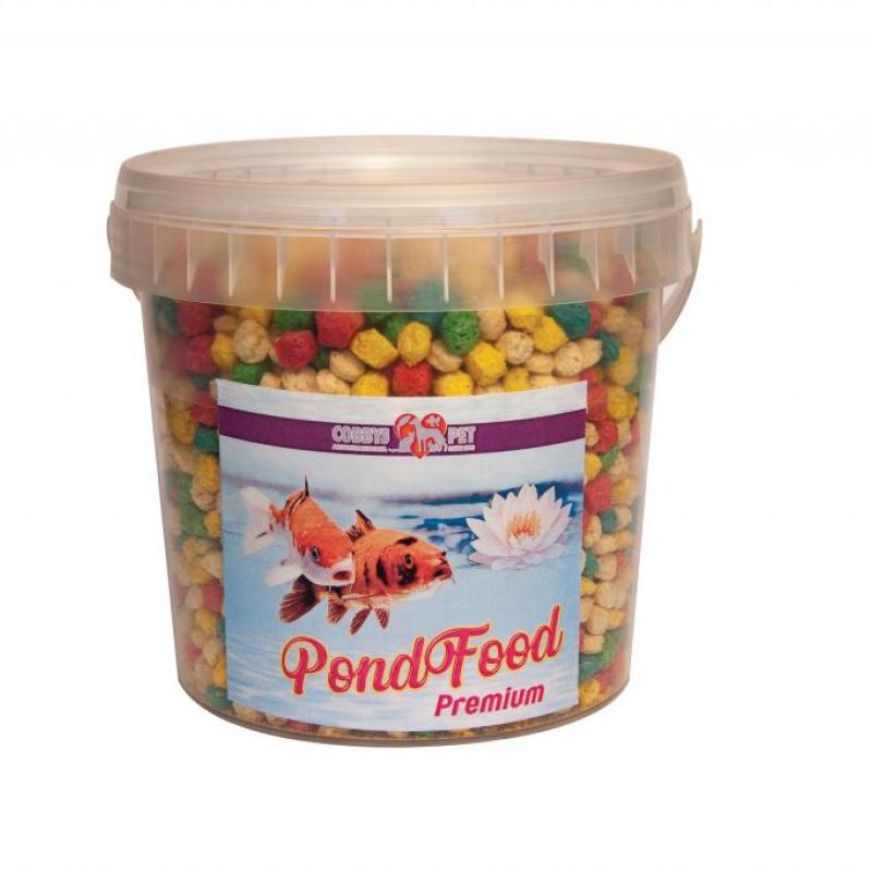 Cobbyspet POND GRANULES COLOUR XXL 1l / 130g kbelík Cobbys Pet