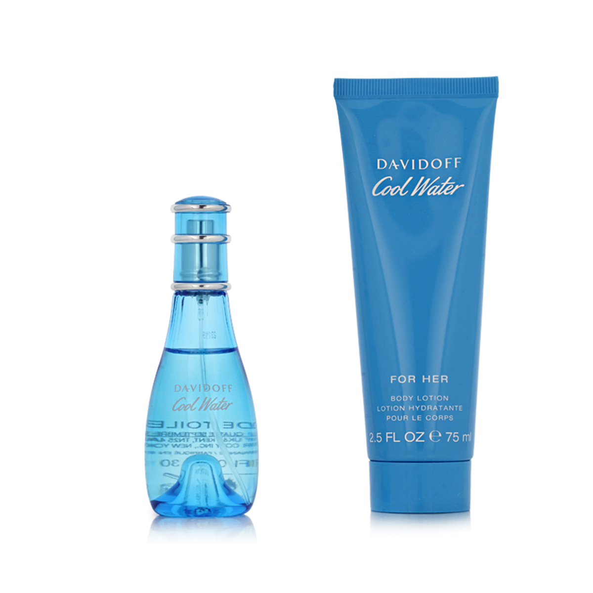 Davidoff Cool Water for Women EDT 30 ml + BL 75 ml W Davidoff