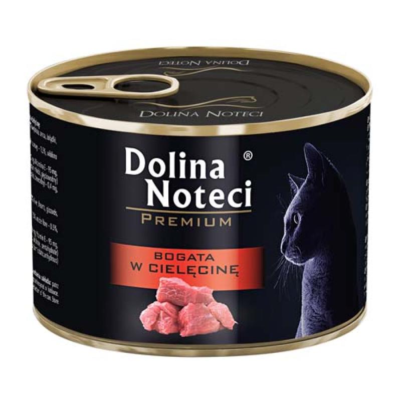 Dolina Noteci PREMIUM 185g bohaté na telecí maso pro kočky Dolina Noteci