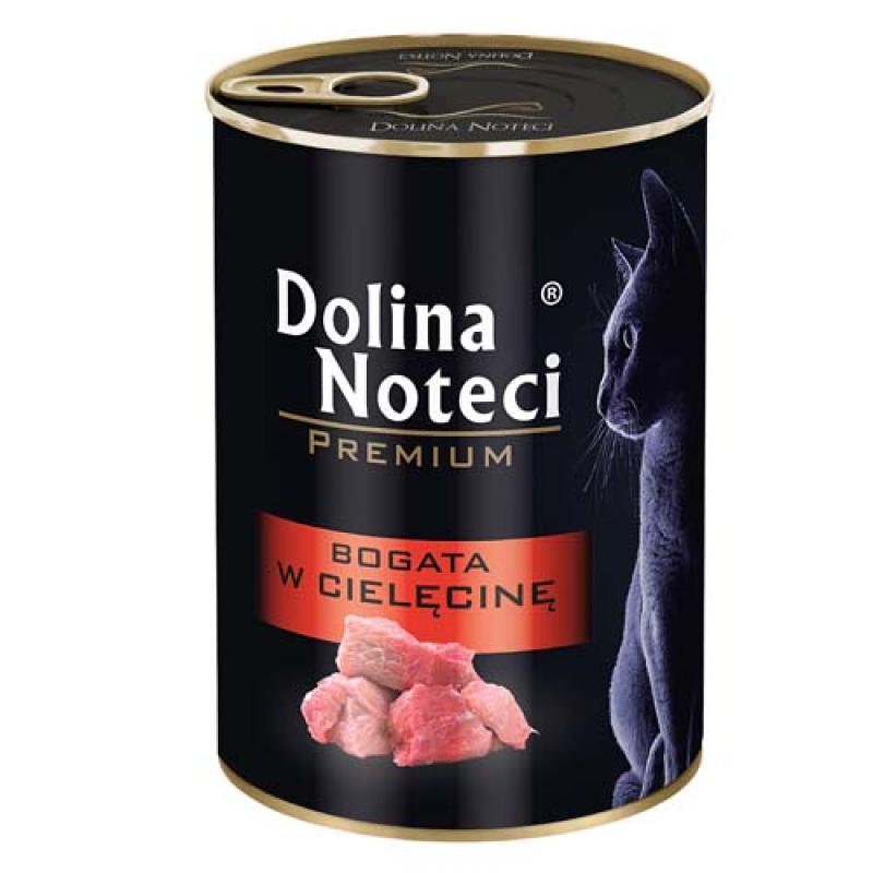 Dolina Noteci PREMIUM 400g bohaté na telecí maso pro kočky Dolina Noteci