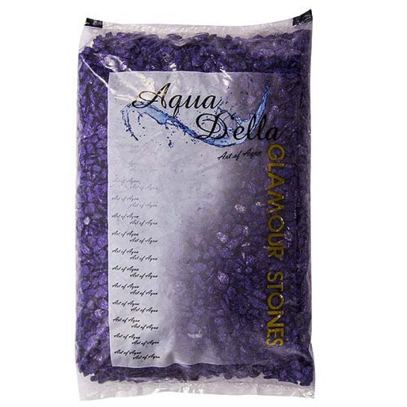 Ebi AQUA DELLA Glamour Stone 6/9mm 2kg URBAN-PURPLE -Barevný třpytivý štěrk do Ebi