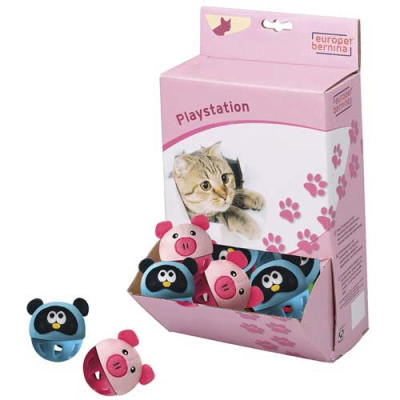 Ebi CAT PLAY ANIMAL HEAD ROLLER 5cm 1ks Ebi