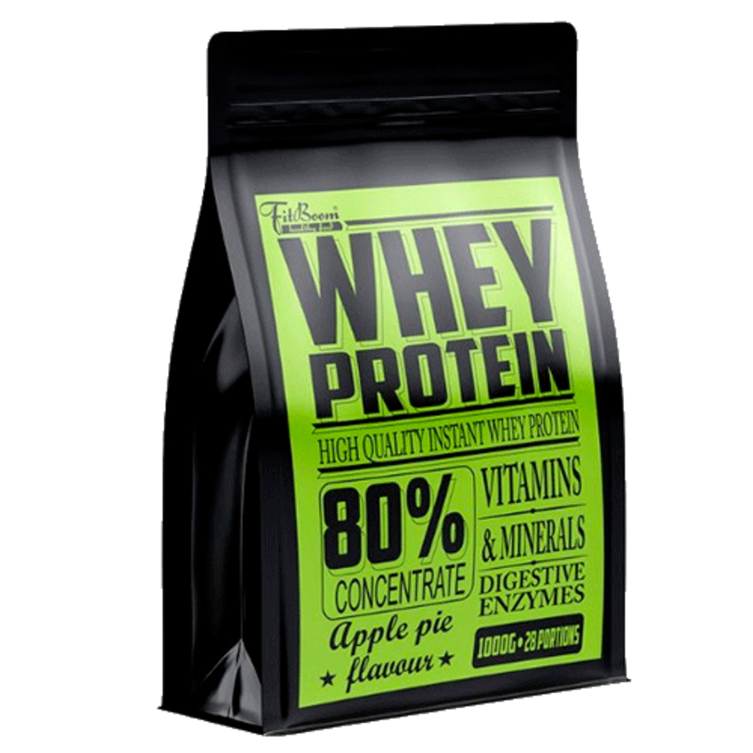 FitBoom Whey Protein 80% 1000g - čokoláda FitBoom