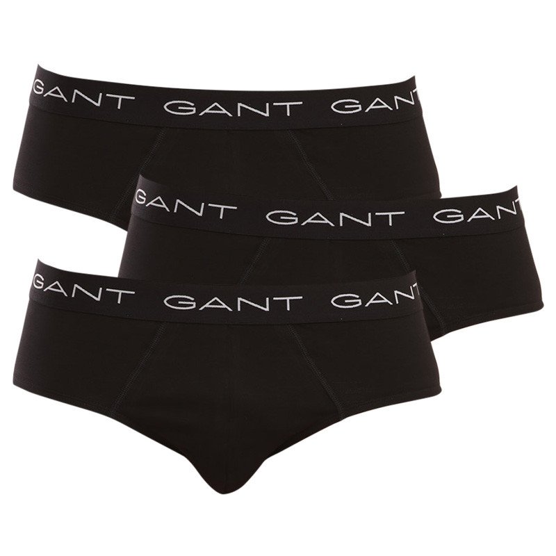 GANT 3PACK pánské slipy černé (900003001-005) M GANT