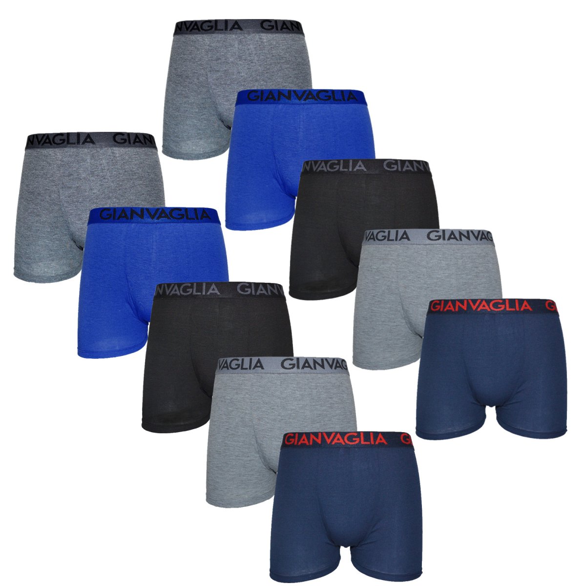 Gianvaglia 10PACK pánské boxerky vícebarevné (023) M Gianvaglia