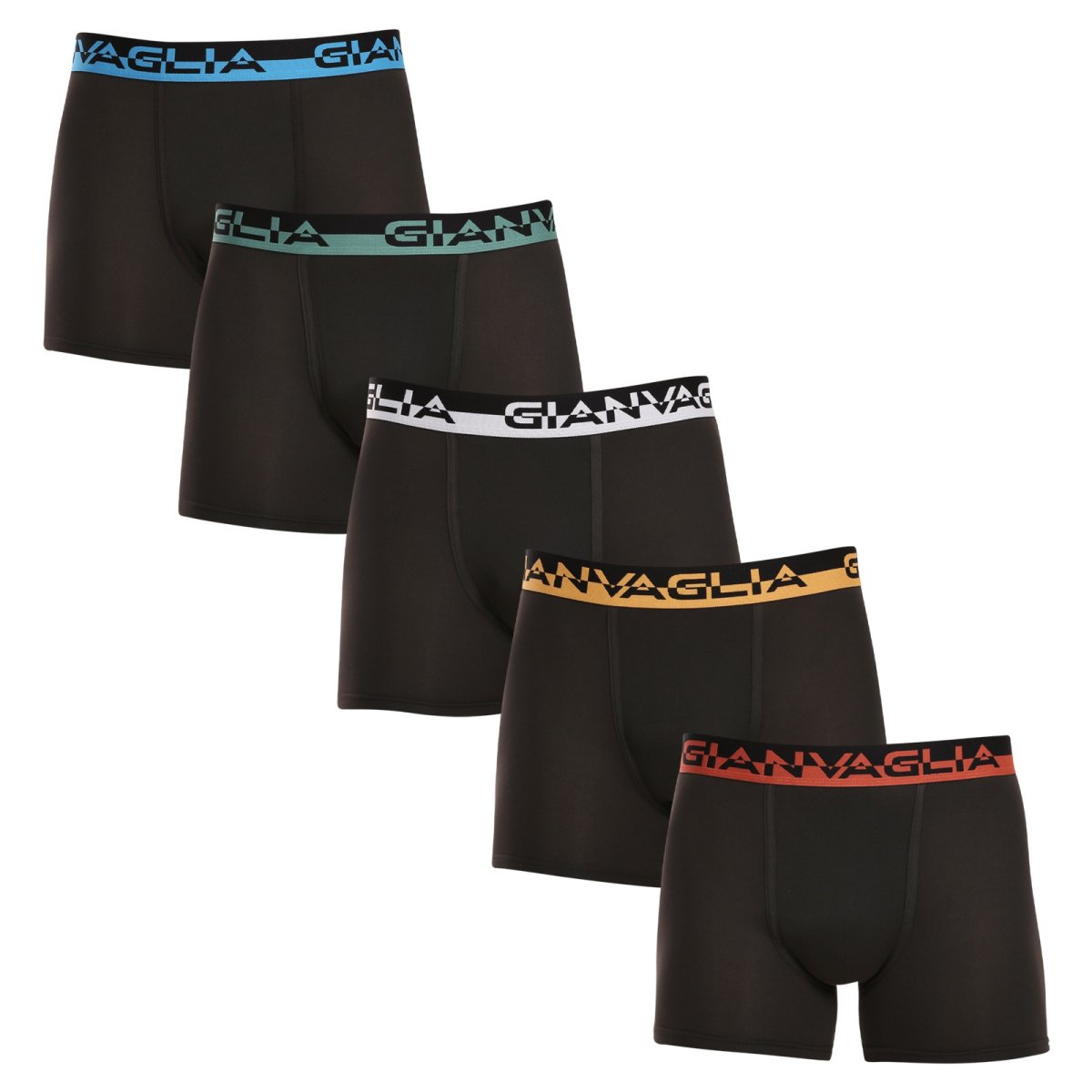 Gianvaglia 5PACK pánské boxerky černé (GVG-5008) L Gianvaglia