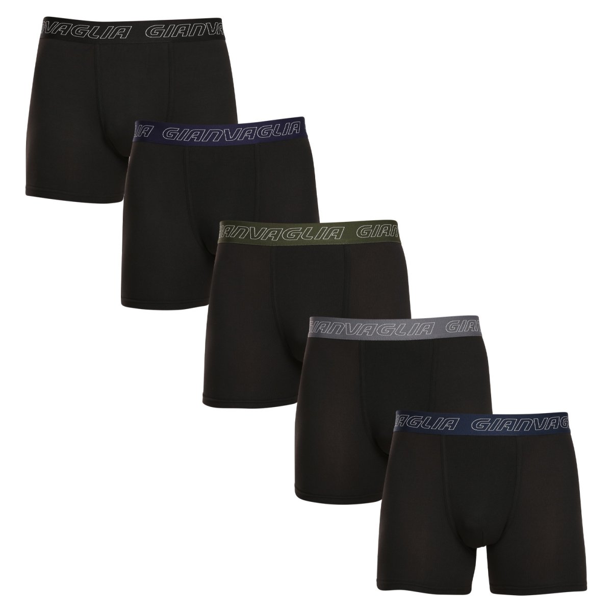 Gianvaglia 5PACK pánské boxerky černé (GVG-5014) L Gianvaglia