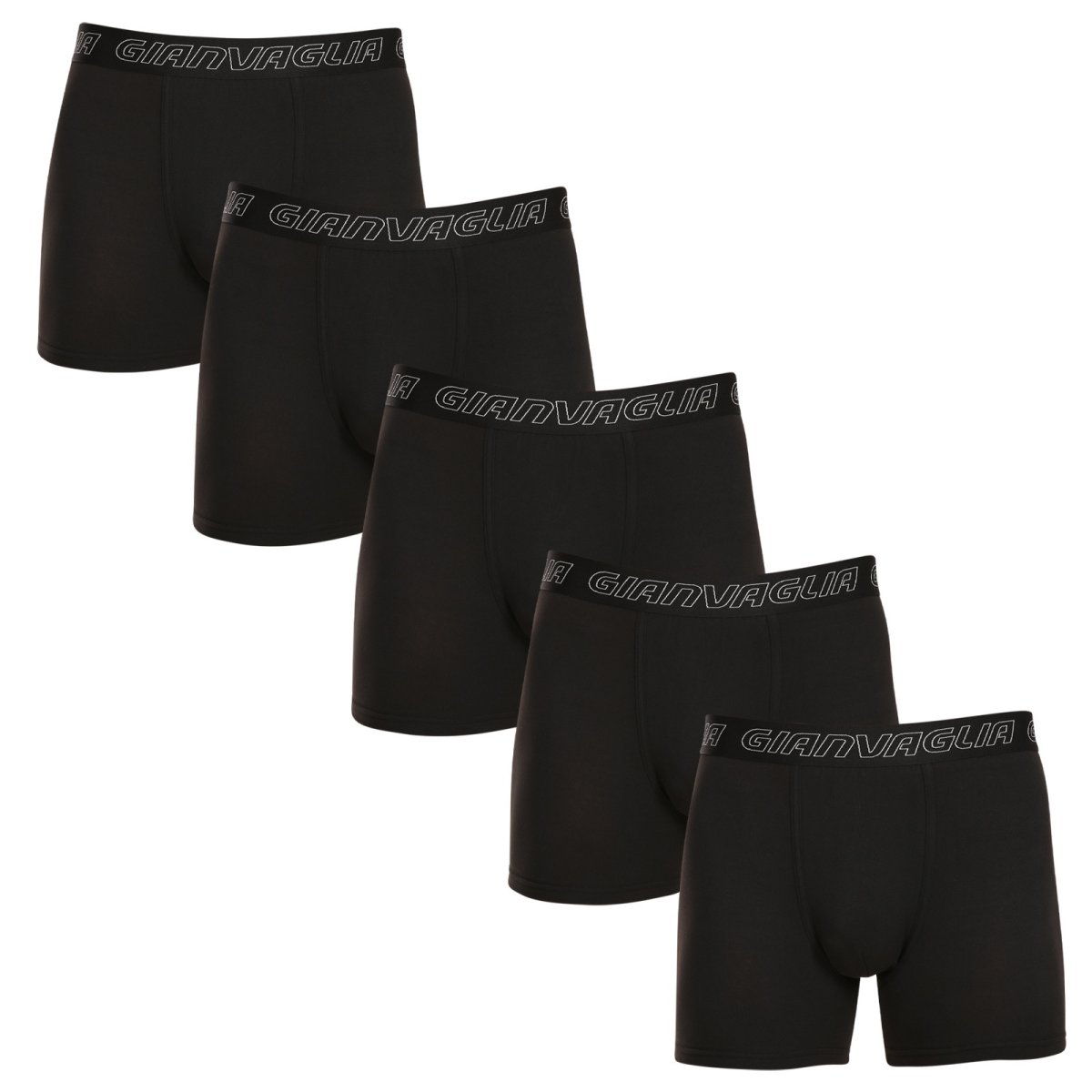 Gianvaglia 5PACK pánské boxerky černé (GVG-5015) L Gianvaglia