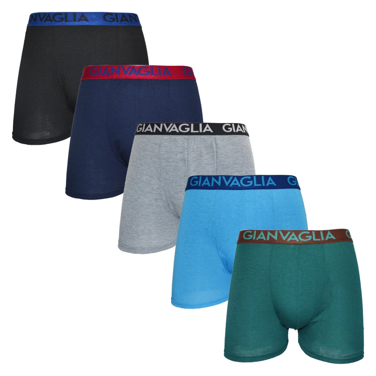 Gianvaglia 5PACK pánské boxerky vícebarevné (024) M Gianvaglia