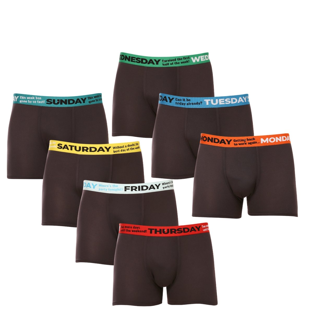 Gianvaglia 7PACK pánské boxerky černé (GVG-5068) L Gianvaglia