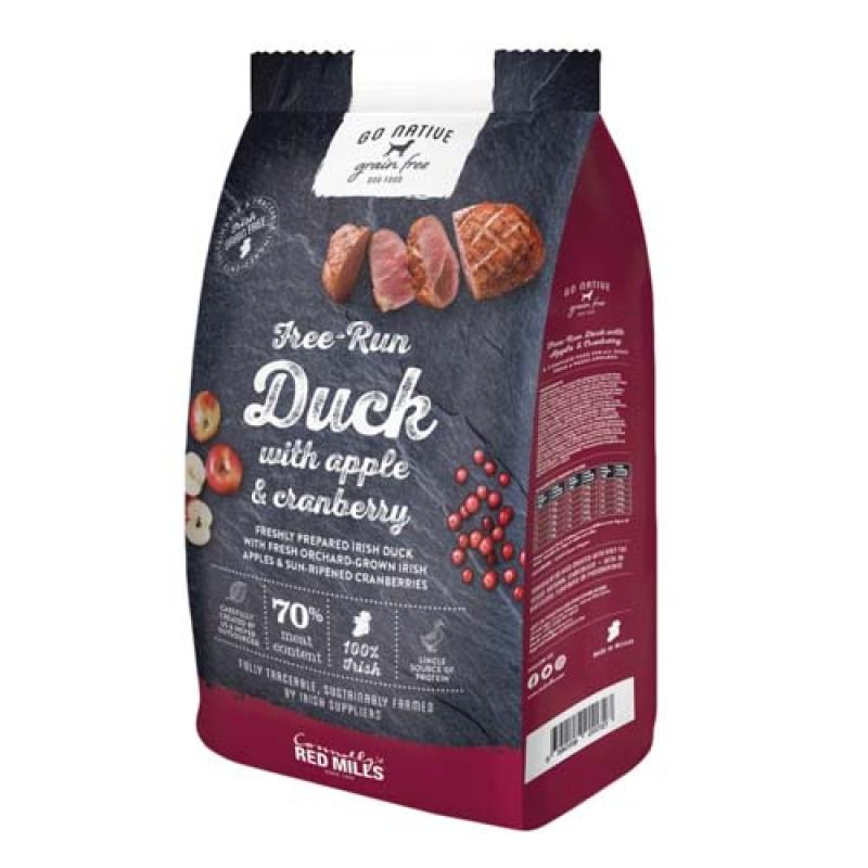 Go Native Duck with Apple and Cranberry 4kg obsahuje až 70% kachního masa Go Native