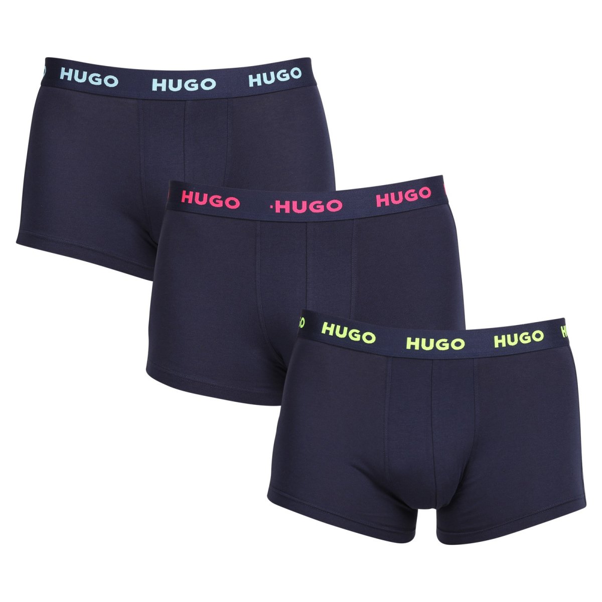 HUGO 3PACK pánské boxerky vícebarevné (50469766 414) L HUGO