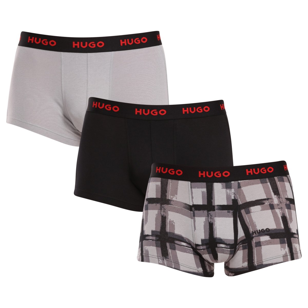 HUGO 3PACK pánské boxerky vícebarevné (50480170 039) M HUGO