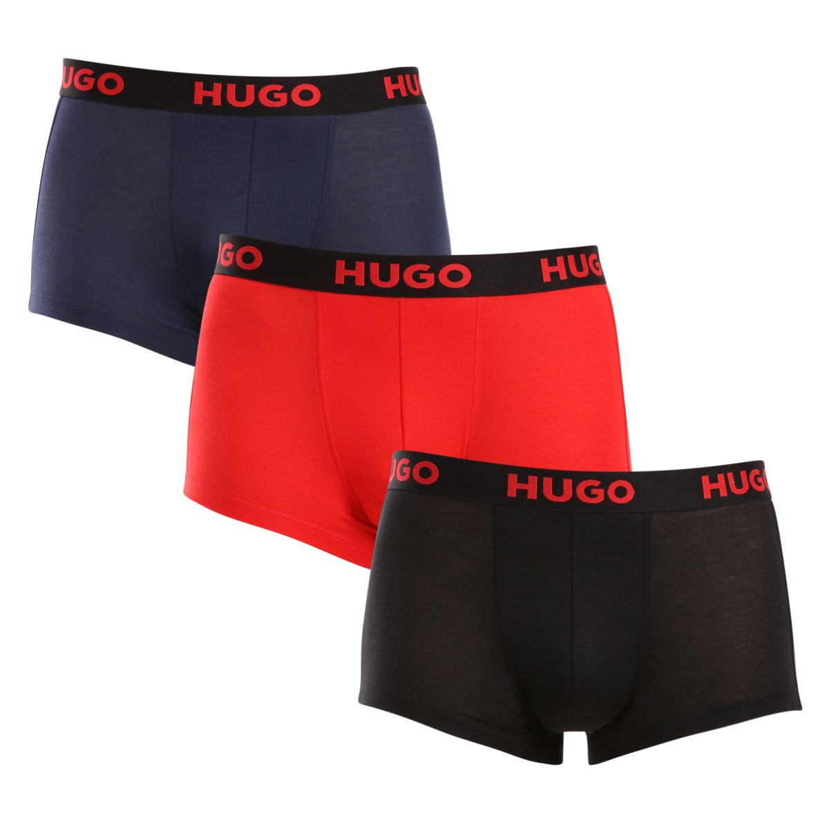 HUGO 3PACK pánské boxerky vícebarevné (50496723 982) L HUGO