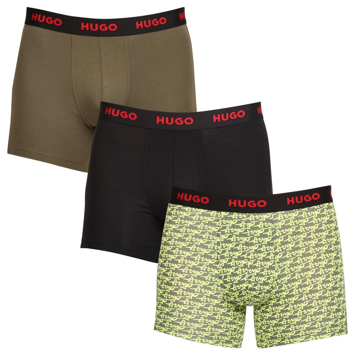 HUGO 3PACK pánské boxerky vícebarevné (50510192 321) M HUGO