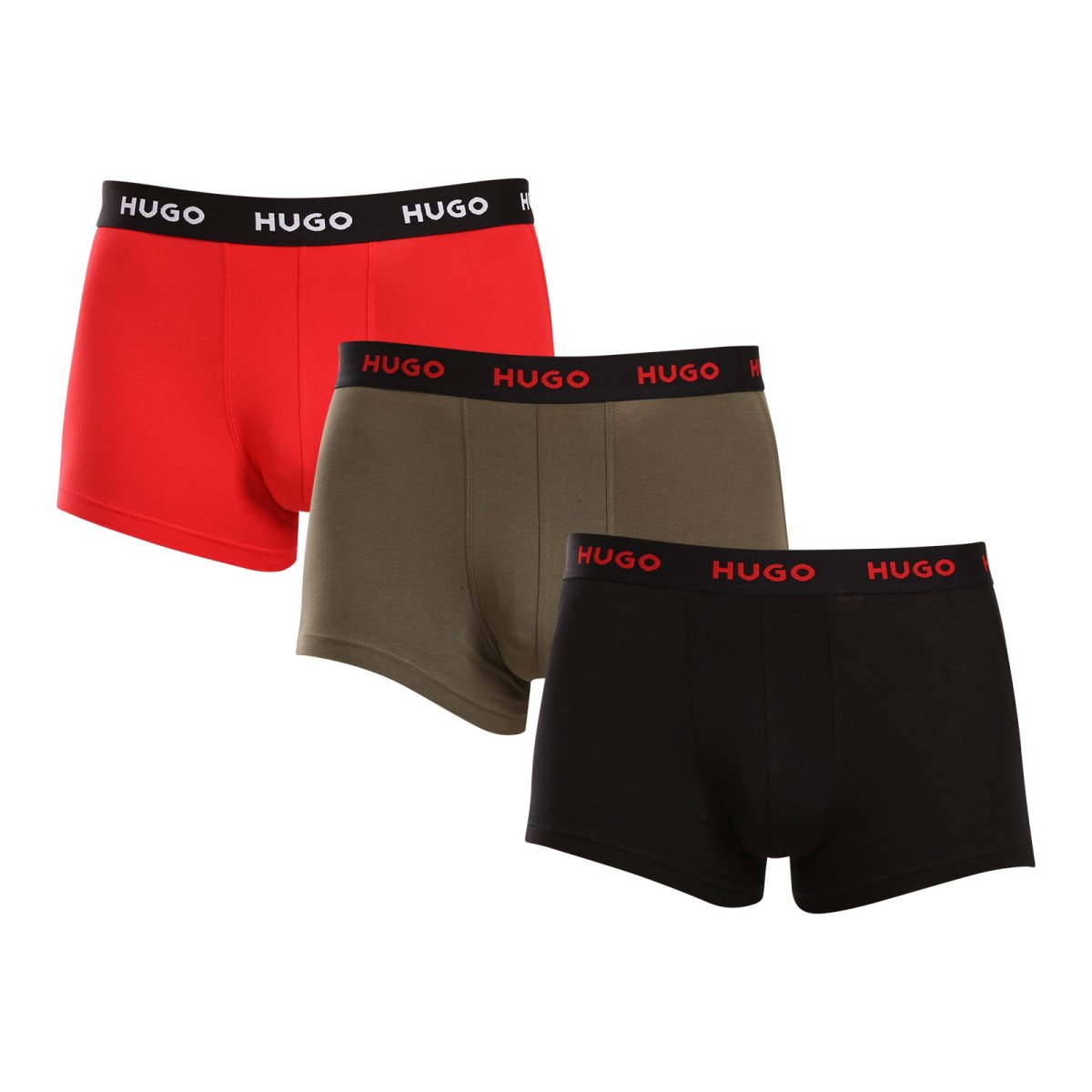 HUGO 3PACK pánské boxerky vícebarevné (50517878 964) L HUGO