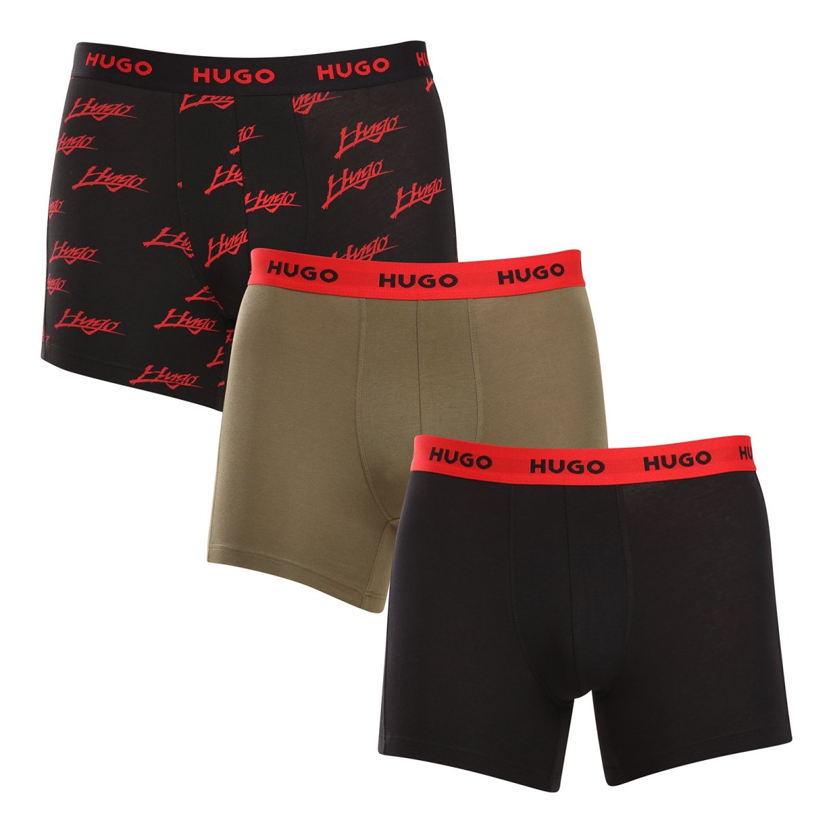 HUGO 3PACK pánské boxerky vícebarevné (50517887 984) L HUGO