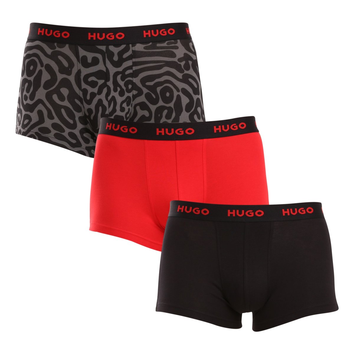 HUGO 3PACK pánské boxerky vícebarevné (50517894 974) XL HUGO