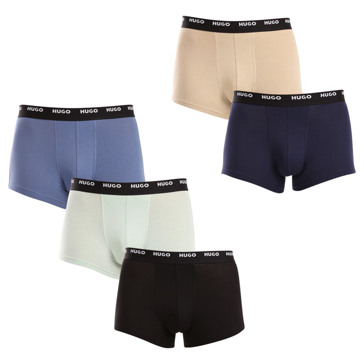 HUGO 5PACK pánské boxerky vícebarevné (50479944 981) M HUGO