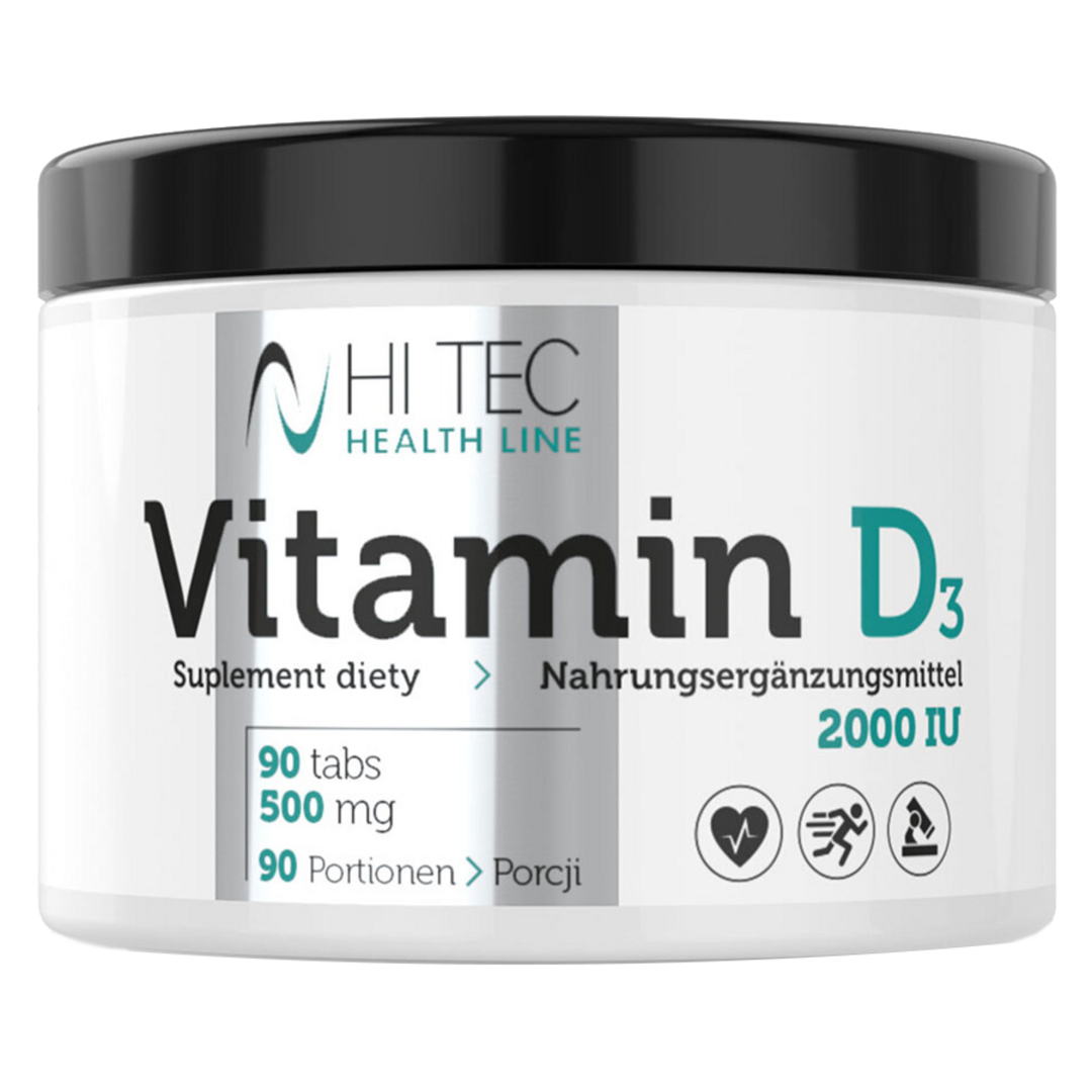 HiTec Nutrition Vitamin D3 2000 IU - 90 tablet HiTec Nutrition