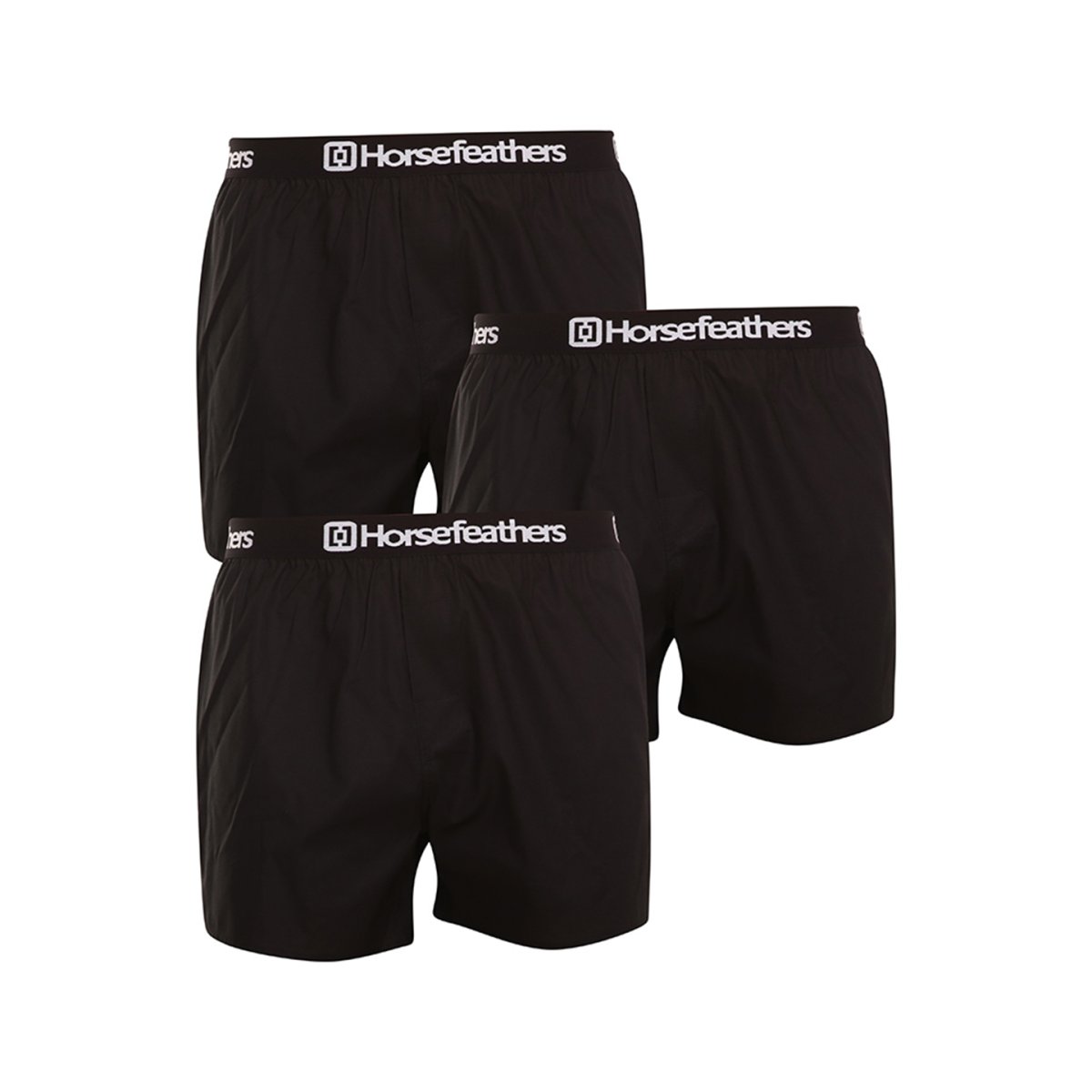 Horsefeathers 3PACK pánské trenky Frazier black (AM096A) L Horsefeathers