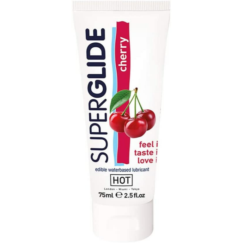 Hot SUPERGLIDE třešňový lubrikační gel Cherry (75 ml) Hot