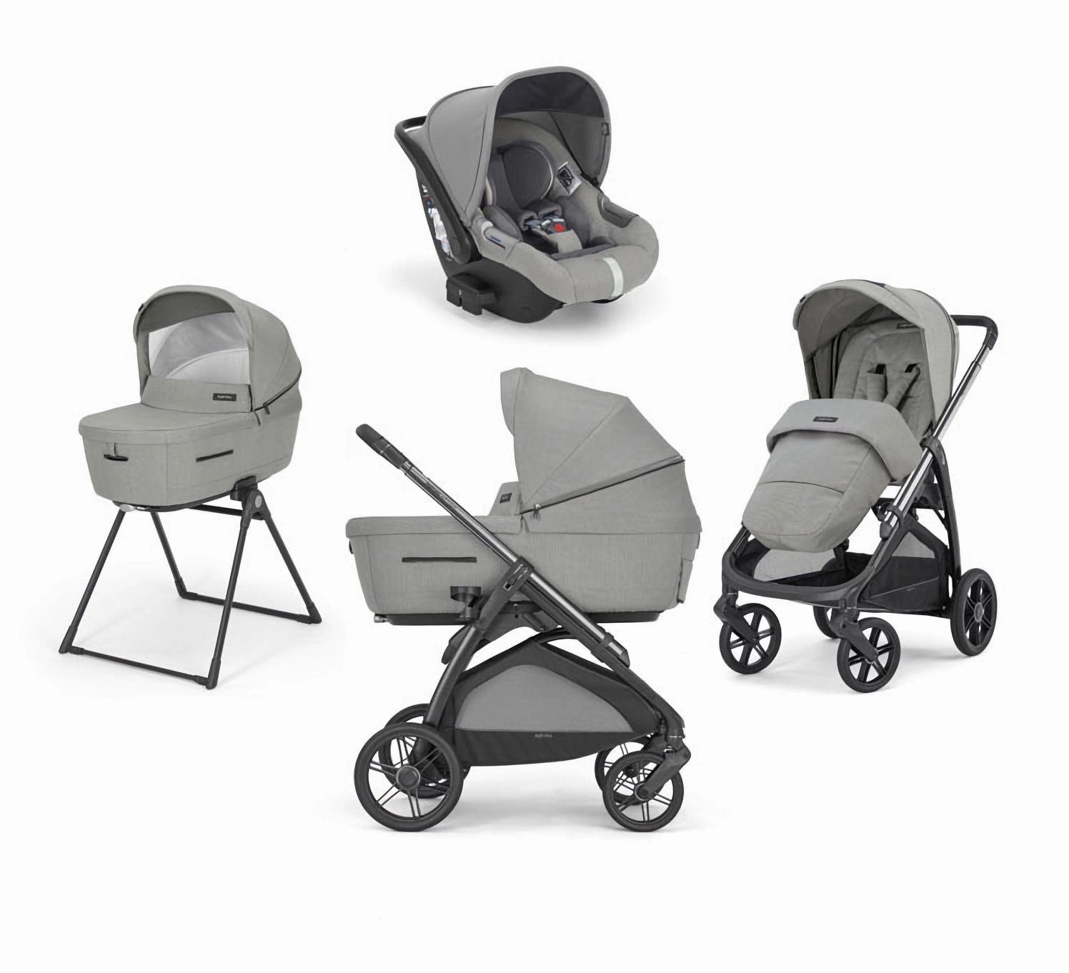 Inglesina Kočárek Aptica Darwin 4v1 2024 Satin Grey Inglesina