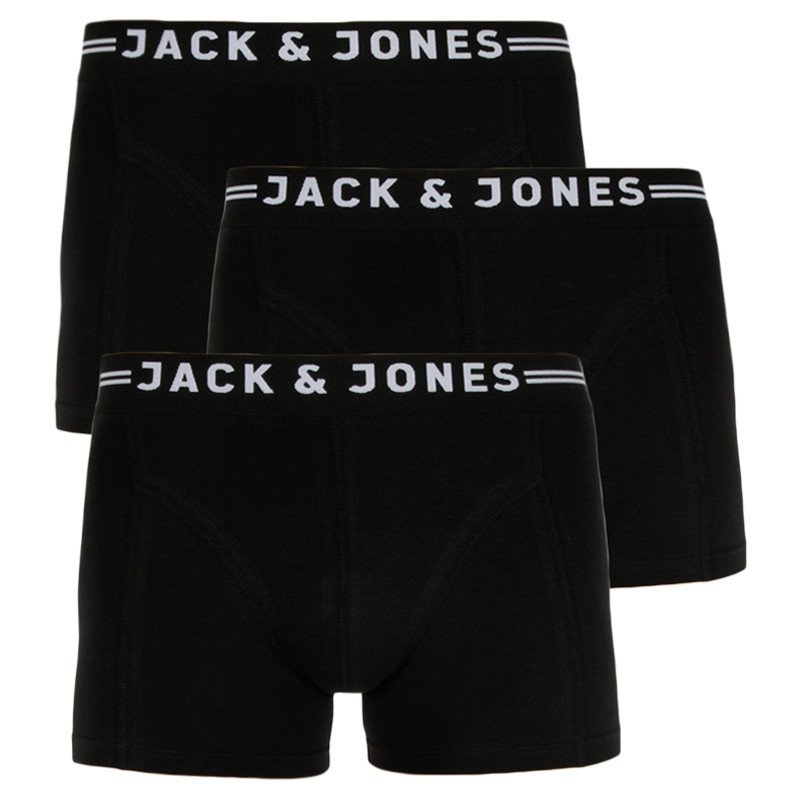 Jack and Jones 3PACK pánské boxerky černé (12171944) L Jack & Jones