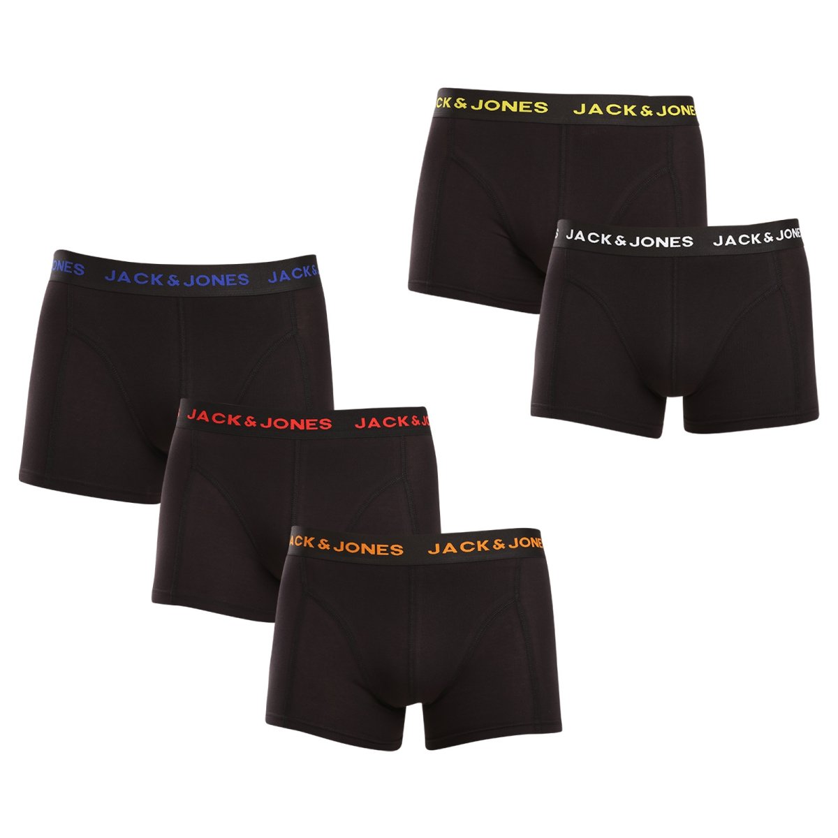 Jack and Jones 5PACK pánské boxerky černé (12242494) L Jack & Jones