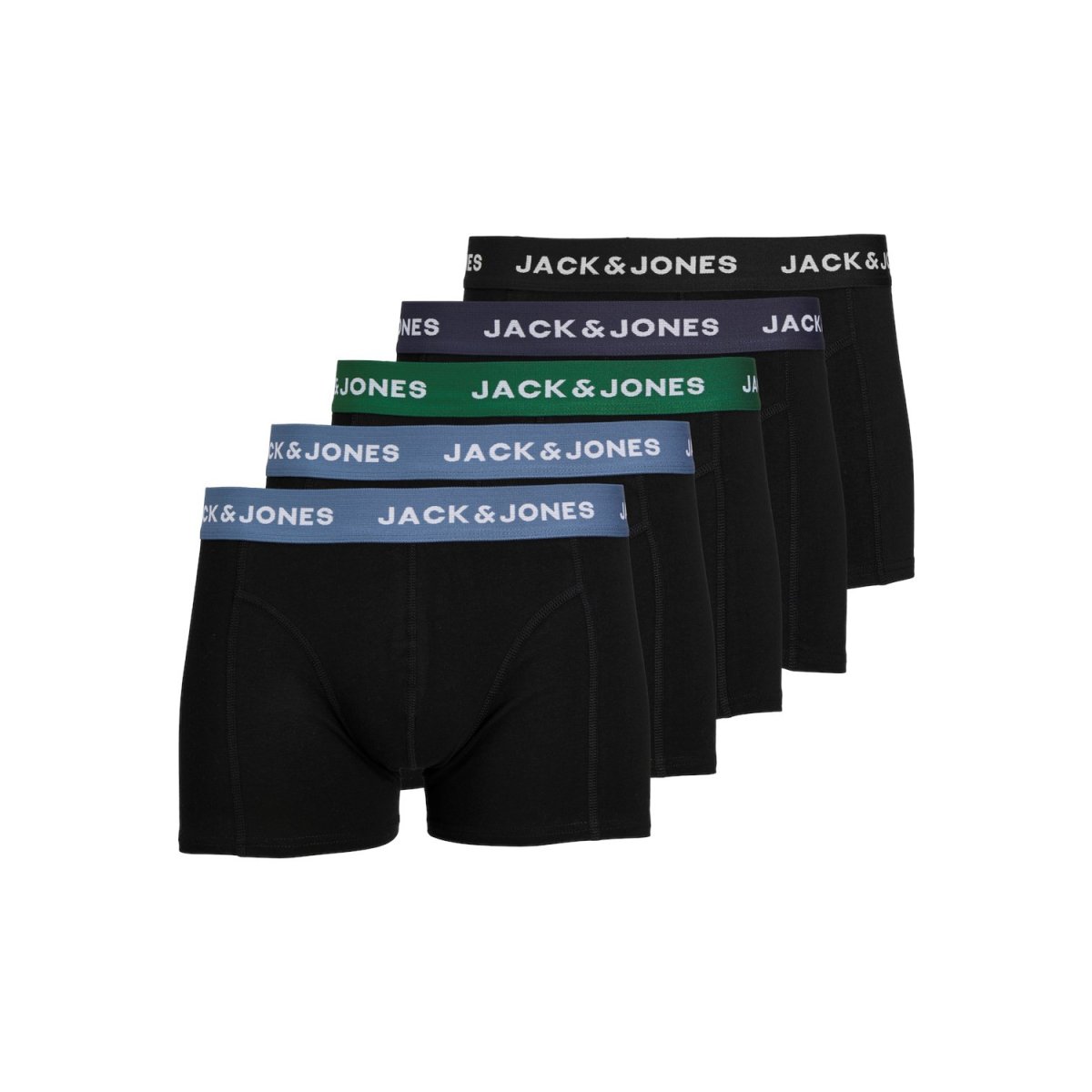 Jack and Jones 5PACK pánské boxerky černé (12254366) L Jack & Jones