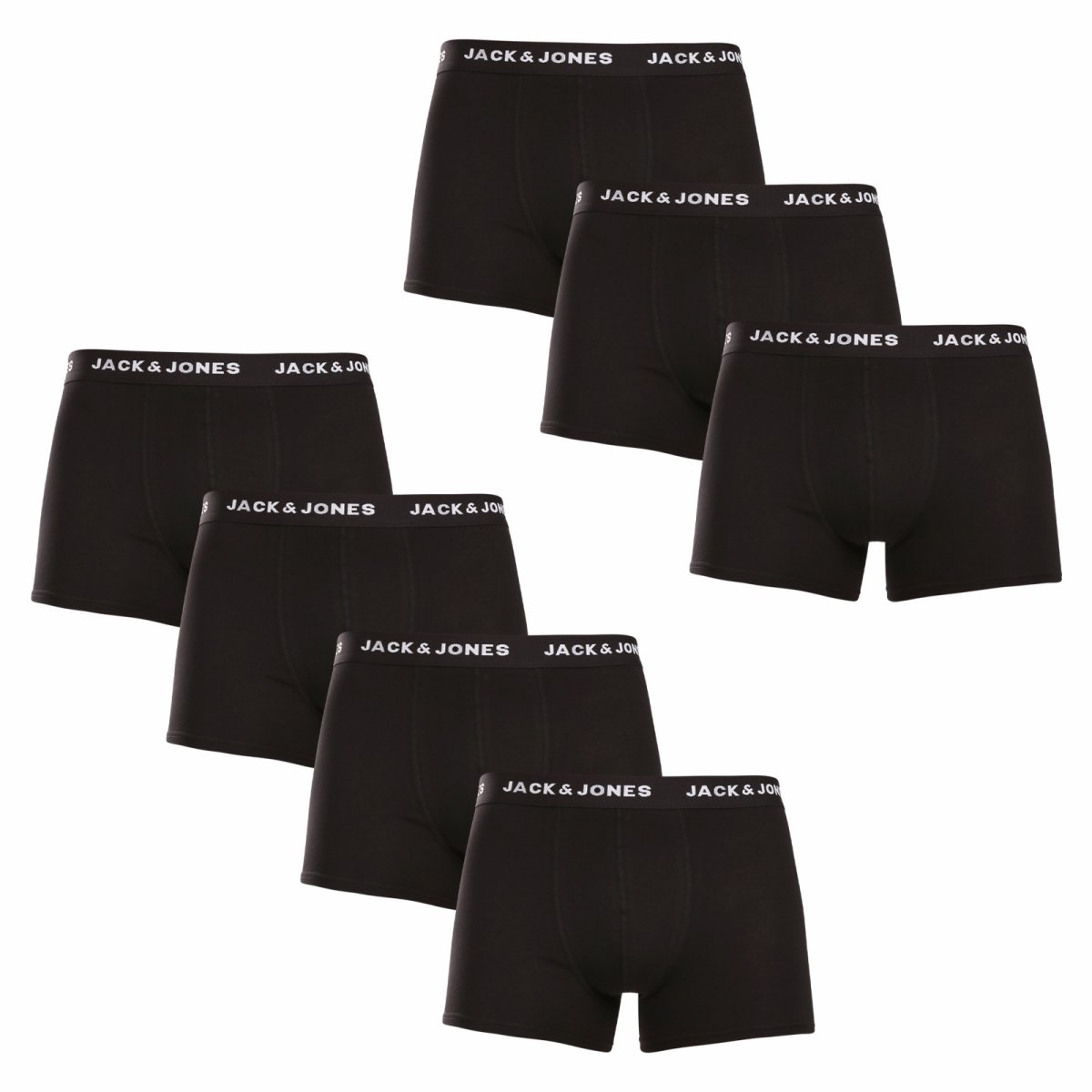 Jack and Jones 7PACK pánské boxerky černé (12171258) L Jack & Jones