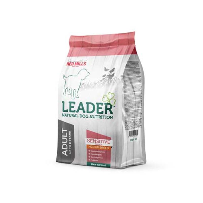 LEADER ADULT Sensitive Salmon Medium Breed 2kg čistě z lososa LEADER