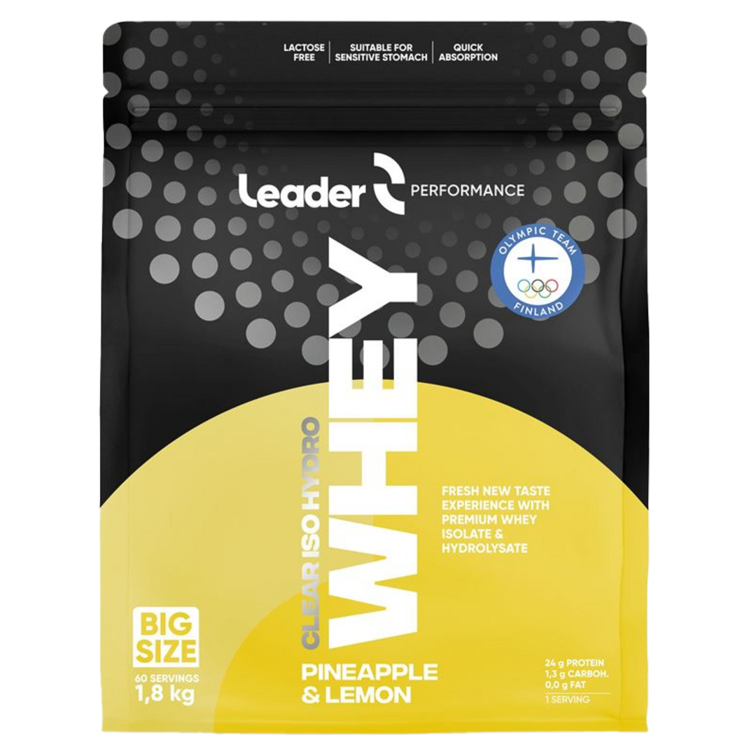 LEADER Clear Iso Hydro Whey Protein 1800g - citrus LEADER